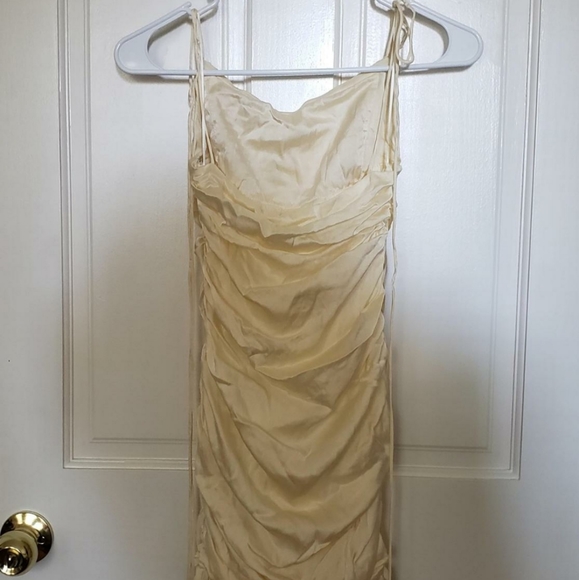Johansen Silk Carter Dress in Light cream - Picture 4 of 6